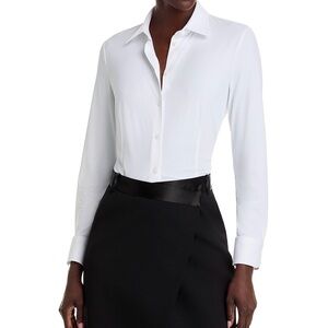 BOSS by Hugo Boss Stretch Cotton Blend
Poplin Point Collar Slim Fit Blouse